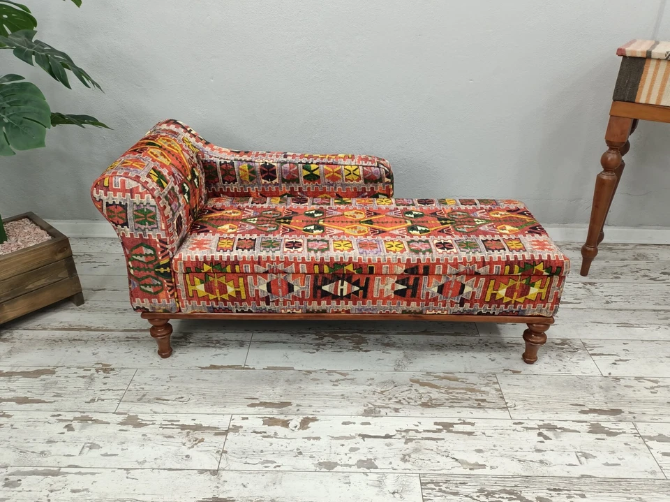 Lounging chair, Storage sofa bed, Dressing table chair, Chaise lounge sofa - Image 3 of 4