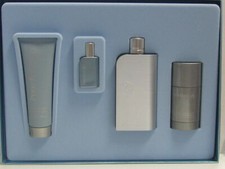 Perry Ellis 18 4 Pcs Set Men 3.4 oz EDT 3 oz ASB 2.75 oz Deodorant Mini