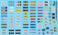 Bumper Stickers 1:24 1:25 Gofer Racing Decals Model Car Accessory 11086
