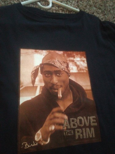 T-shirt promozionale vintage Tupac Shakur Above The Rim poster taglia 3XL rap - Foto 3 di 4