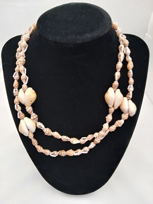 Puka Shell Necklace Beach Surf Hawaii Skate Cowrie Vintage