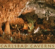 Carlsbad Caverns National Park New Mexico NM Vintage Postcard Big Room panorama 