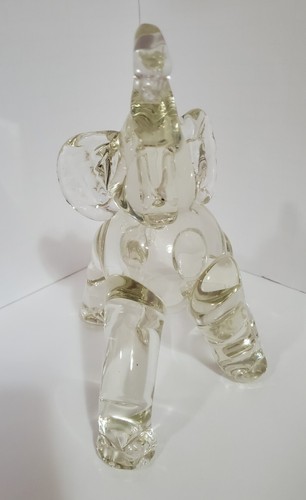 Elefante de cristal grande vintage - Imagen 2 de 7