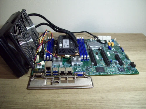 Xeon Phi   Motherboard K1SPE + CPU (7210 or 7250) + water cooler heatsink + I/O