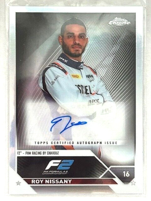 2023 Topps Chrome F1 Auto Refractor Signature Roy Nissany