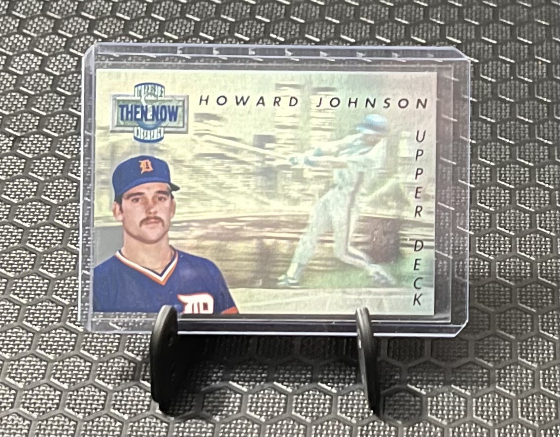 1993 Upper Deck Then and Now Howard Johnson #TN12 Tigers & Mets!!!