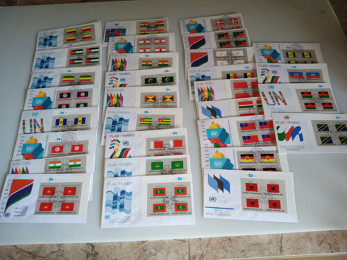 Vereinte Nationen FDC Lot 450 - 60er-80er Jahre Ersttagsbriefe - Bild 2 von 22
