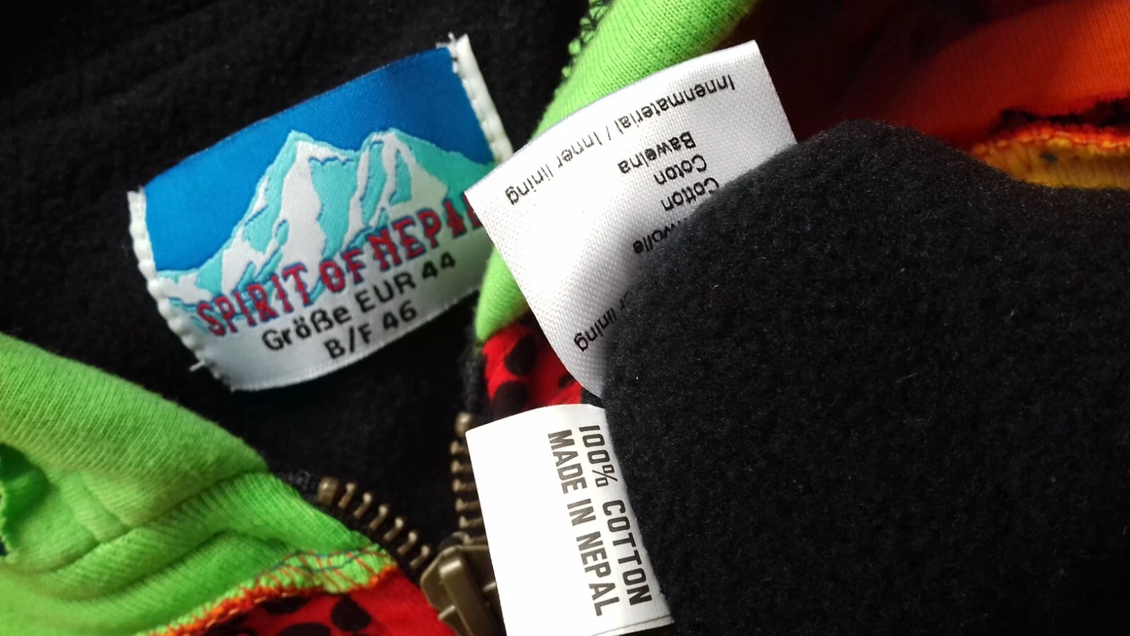 SACAI SPIRIT OF NEPAL patchwork felpa con cappuccio giacca cappotto felpa con cappuccio EUR 44 nuovo cotto