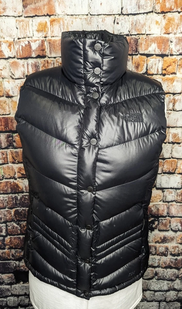 THE NORTH FACE 700 FILL DOWN SHINY QUILTED PUFFER VEST WINTER