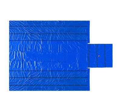 Blue Airbag/Parachute Ultra Light Lumber Tarp 24' x 27' (8' Drop) - 14 Oz Vinyl