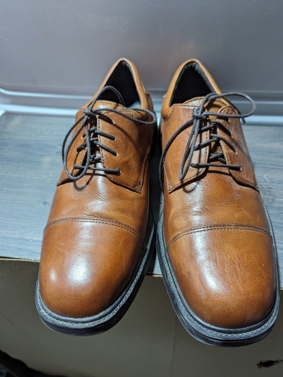 NUNN BUSH Mens Shoes Size 9M Lace Up Cognac Leather Maxwell  display picture 2