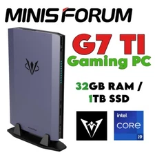 MINISFORUM G7 Ti Mini PC i9-14900HX, RTX 4070, 32GB RAM, 1TB SSD, AtomMan