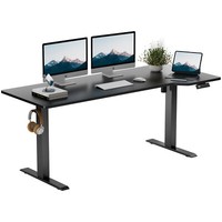 160/180Cm HöHenverstellbarer Schreibtisch Elektrisch Schreibtisch Computertisch