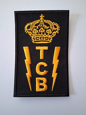 ELVIS TCB LIGHTENING BOLT  PATCH MEMPHIS TENNESSEE SEW - IRON ON PATCH NEW 10cm