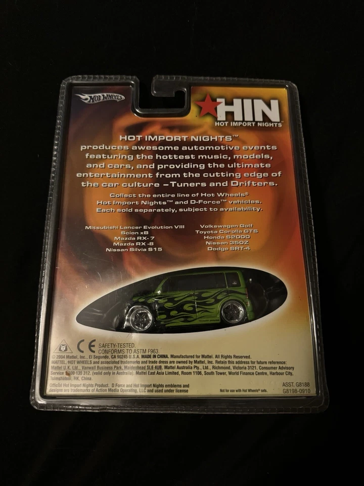 Hot Wheels HIN Hot Import Nights Scion xB en verde lima/negro  Foto 2 de 2