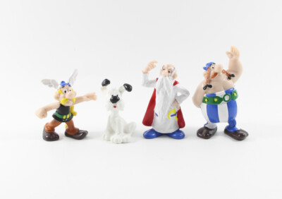 Asterix and Obelix === 4 x Figures Complete Series Bully 1982