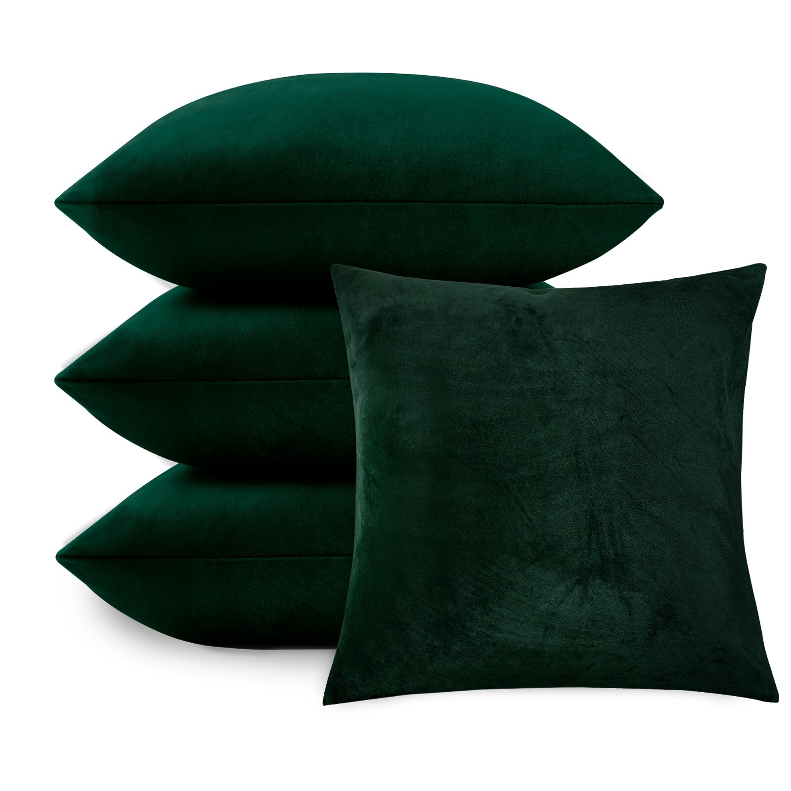 Cushion Covers or Velvet Filled Cushions Pack 4, 2, 1 Bed Sofa Decor