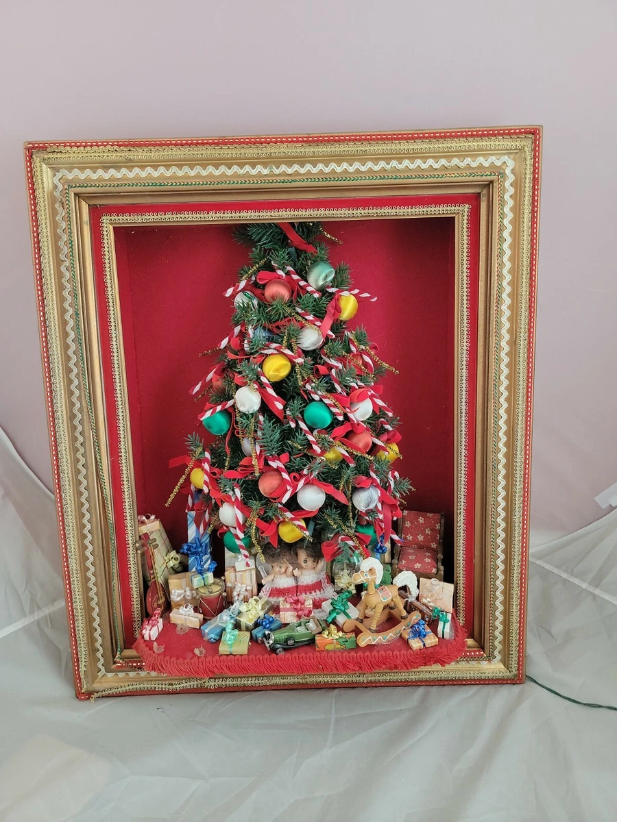 Vintage light up christmas cheap tree
