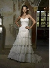 Casablanca Strapless Wedding Gown Style 1891, NWT, Sz.6