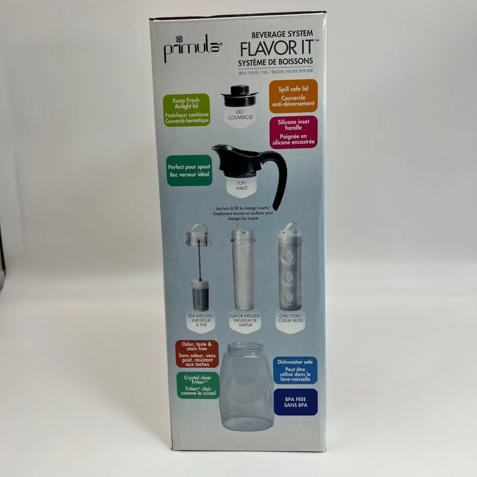 Primula Chill Core Pitcher 2.7 L Fruit/Tea Infuser Flavor-It Beverage...(XX0016) - Image 3 of 4