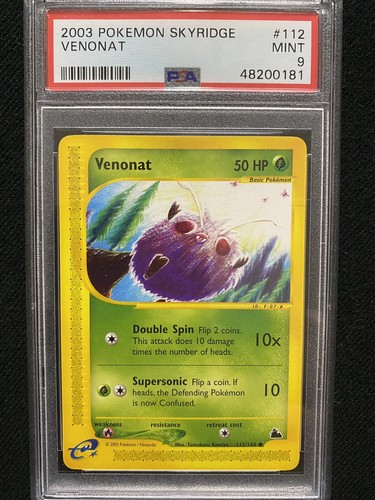 Venonat graded PSA 9 for sale on eBay