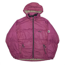 Jack Wolfskin Womens Purple Regular Hooded Puffer Jacket M