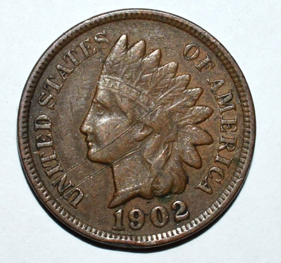 1902 Indian Head Penny Error Blem Rim Obverse Arrows Die Crack Full Liberty Band - Image 4 of 4