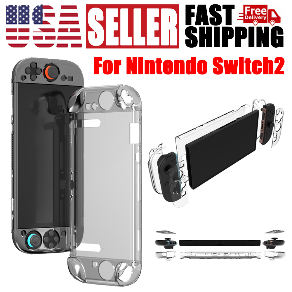 Clear Slim Hard Skin Case Cover Protector for Nintendo Switch 2