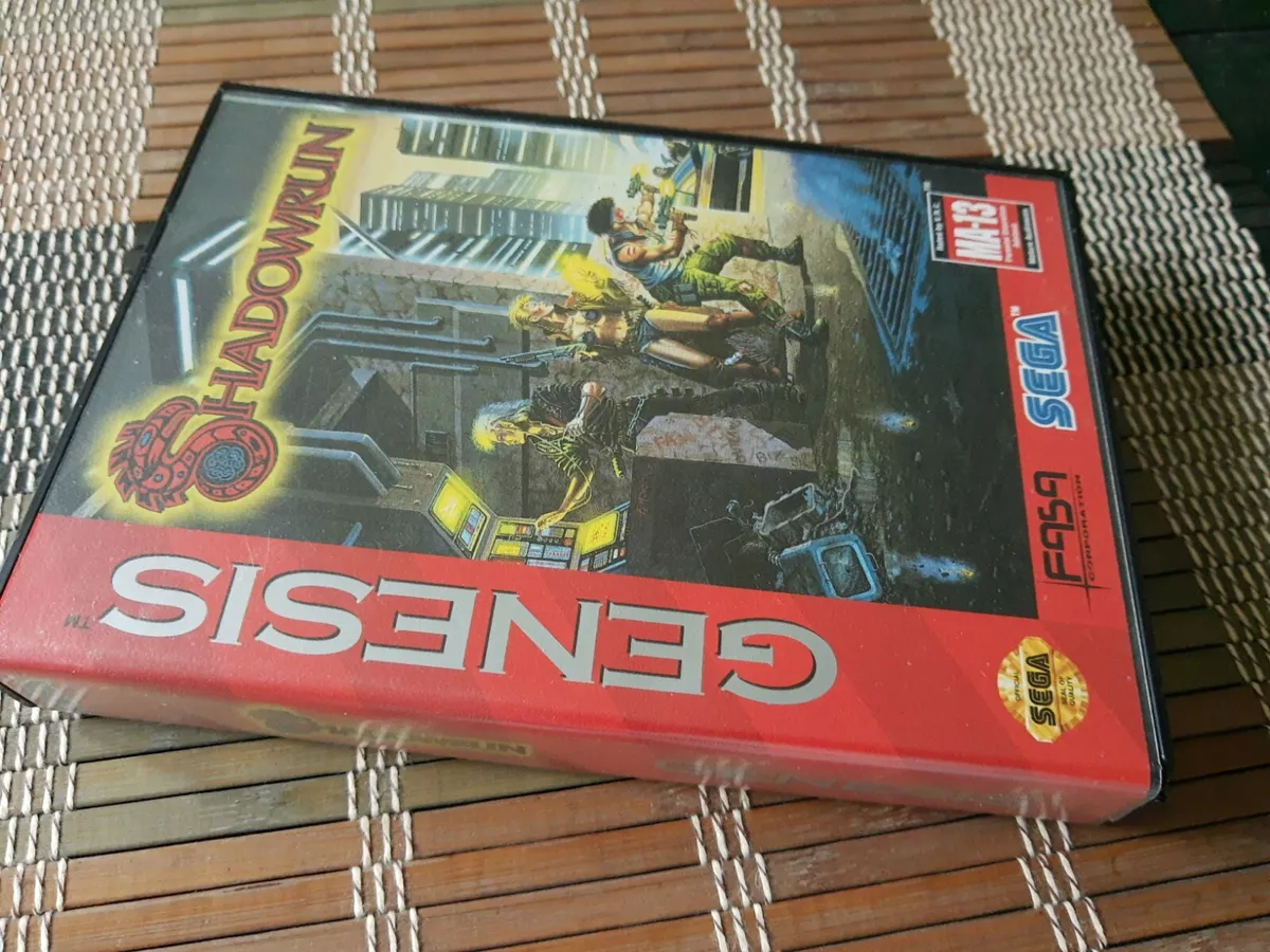 SHADOWRUN Shadow Run Sega Genesis Action/RPG Mint Collectors Condition /  Rare