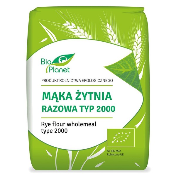 HARINA DE CENTENO ENTERO TIPO 2000 BIO 1 kg - BIO PLANET