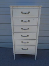 Faux Bamboo Lingerie Chest of drawers Regency Tall dresser Repro Henry Link