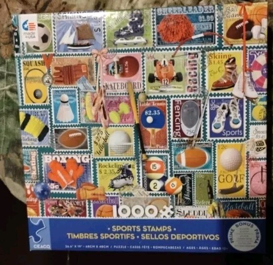 Ceaco Puzzle Stamps Sports Stamps (1000 Pieces) New eBay