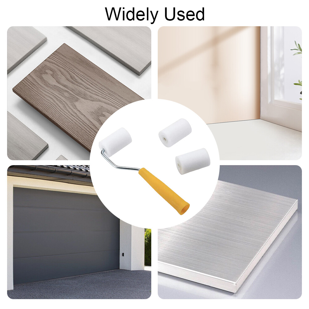 Window Sills Mini Foam Walls Wood Painting Satin Paint Tray Roller Set eBay