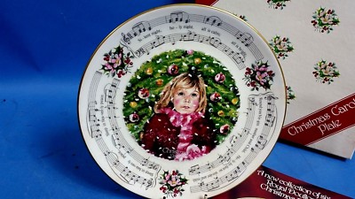 Schöner Royal Doulton Weihnachtsteller 1983 Stille Nacht Limited Edition Original