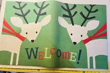 Christmas Doormat Non-Slip Waterproof Indoor Entry Floor Rug Holiday Decor Mat