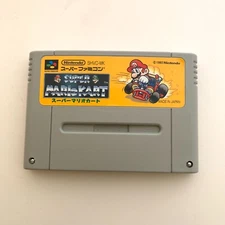 Nintendo Super Mario Kart Super Famicom SFC SNEC Tested from Japan