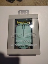 Heyday Compact Wireless Mouse Bluetooth Enabled - Blue Mint - Brand New