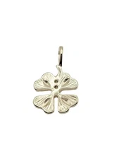 Closed Four Leaf Clover Charm