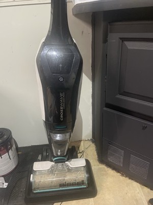 BISSELL CrossWave Cordless Max Vacuum Cleaner, Cordless Bagless, Black/White