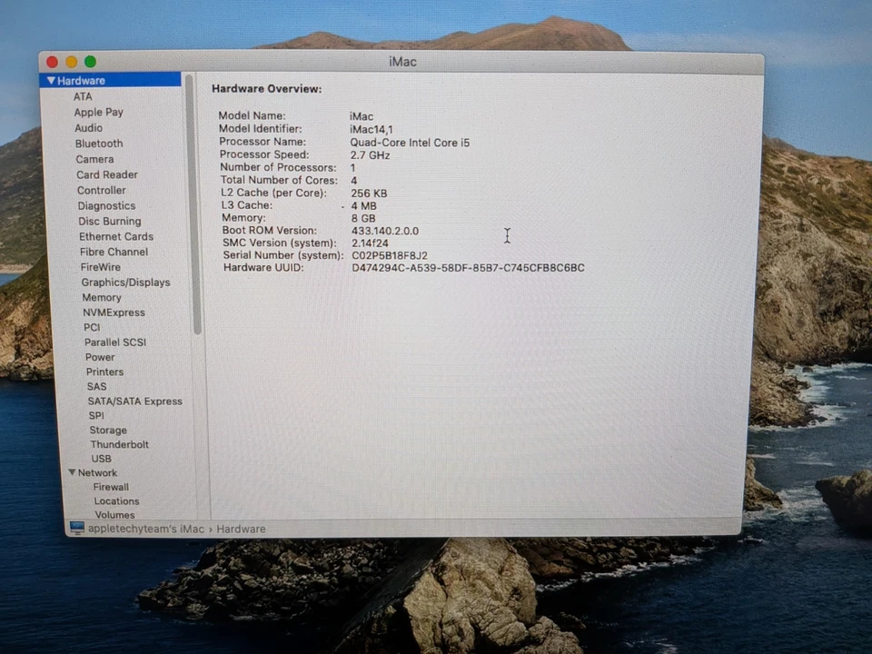 Apple iMac 21.5" All in One A1418 Core i5 4570R Turbo 3.20GHz 8GB 1TB HDD WIFI - Image 3 of 4