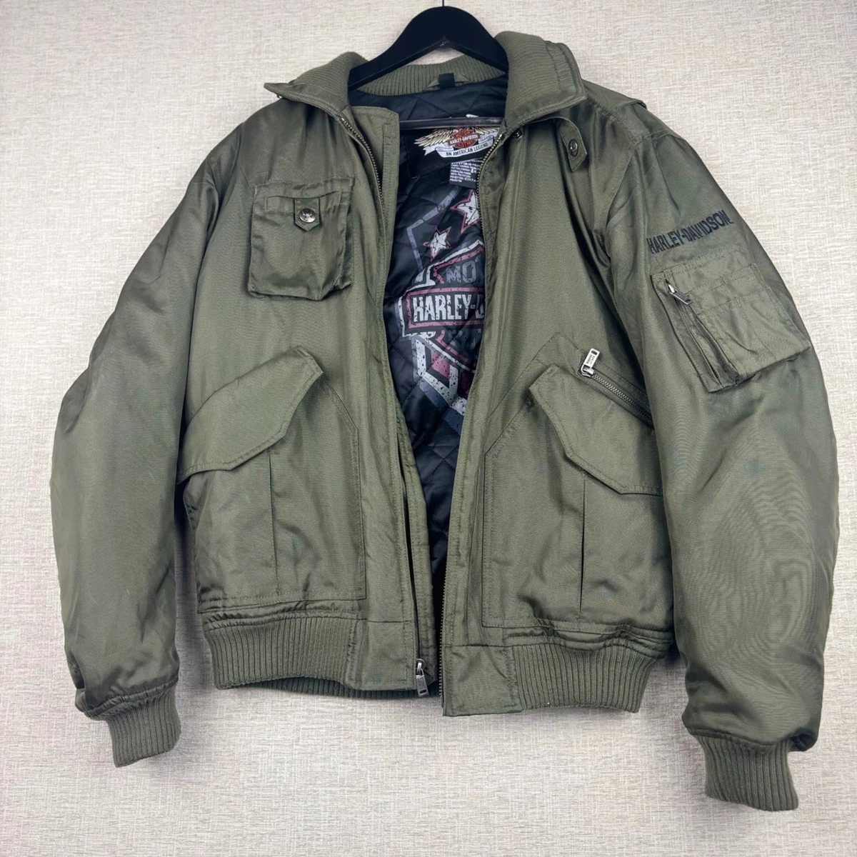 Harley Davidson Bomber Jacket In Men's Coats & Jackets for sale | eBay