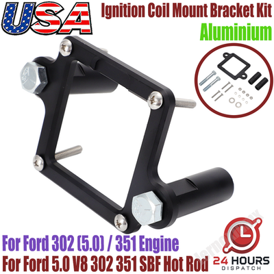#ad #ad Fo Ford 302 351 Remote Ignition Coil Mount Bracket Kit V8 5.0 SBF Hot Rod US $22.99