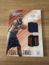 2015-16 PANINI ABSOLUTE TOOLS OF THE TRADE TREY LYLES RC DUAL ROOKIE PATCH /125