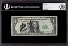 **RARE** Bobby Bell Signed $1 One US Dollar Bill Encapsulated Beckett BAS