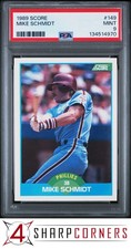 1989 SCORE #149 MIKE SCHMIDT PHILLIES HOF PSA 9