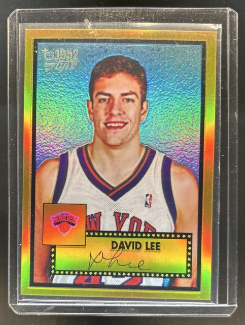 2005-06 Topps 1952 Style David Lee Chrome Refractor Gold Rookie RC #/25 Knicks