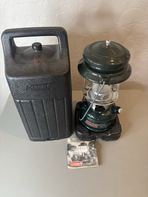 #ad Coleman Two Mantle Gas Lantern 288A700 Adjustable Bright To Dim 14 Hrs 12quot; MINT $37.99