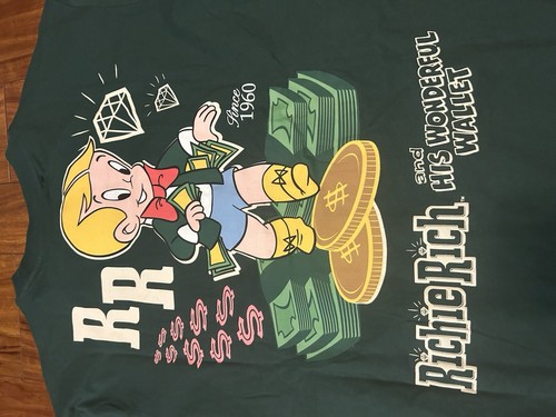 Shoe Palace X Richie Rich 🤑 Money 💰 Green T Shirt L - Picture 5 of 5