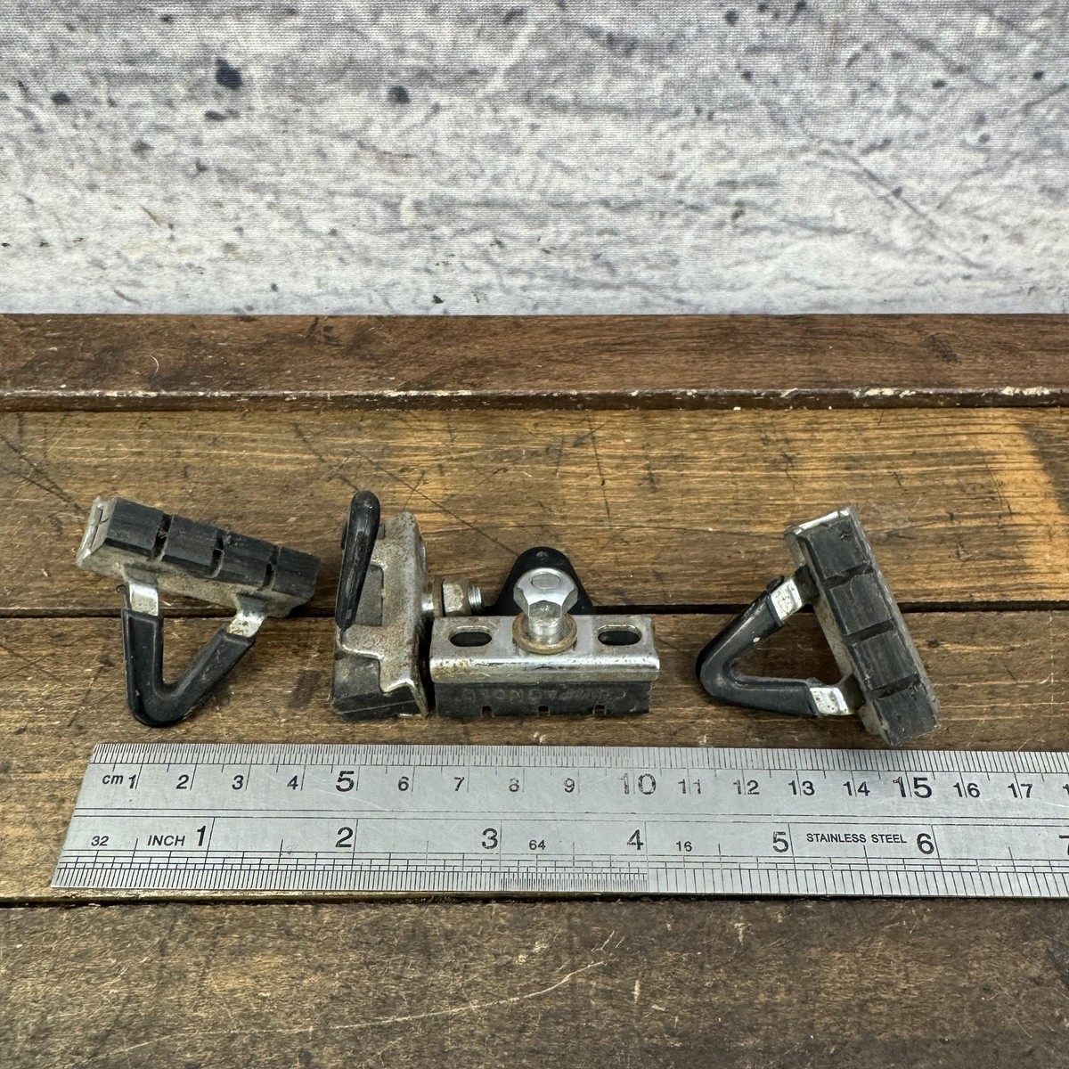 XLC BS-R07 – 4 Patins De Frein Pour Campagnolo, 50mm, Céramique, Argent, Taille Unique