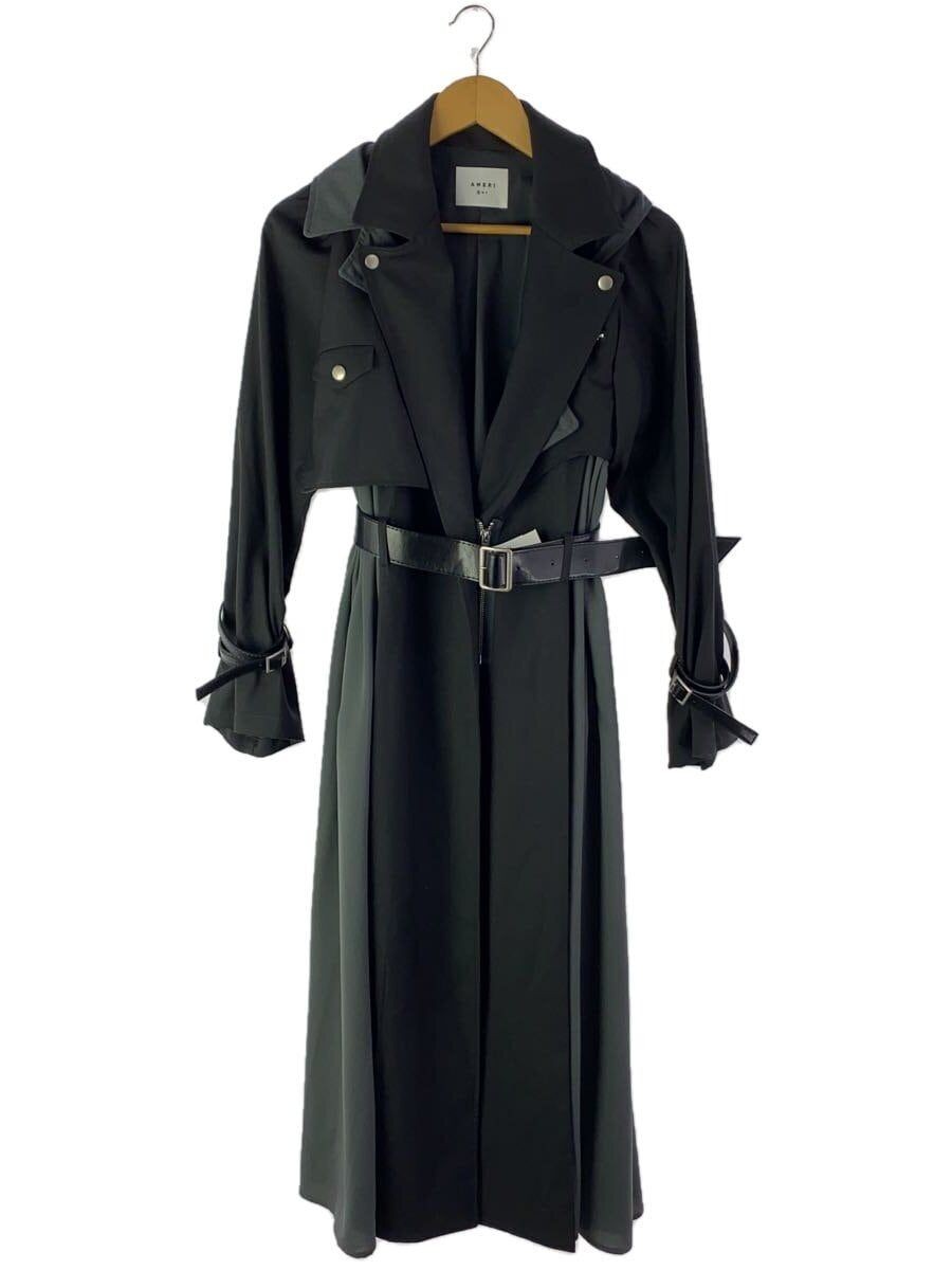 ALTRA B STONE Altro Cappotto S Poliestere Nero Tinta Unita 01010720180